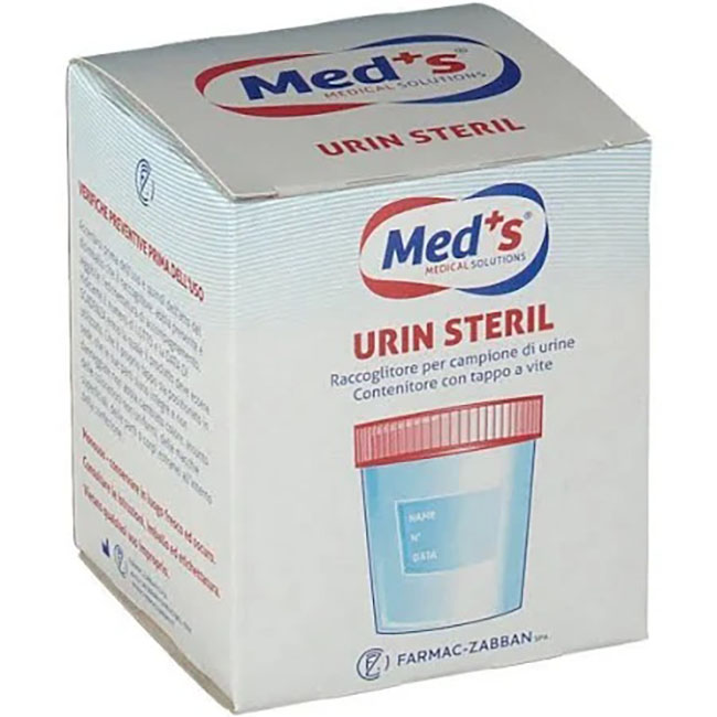 MEDS CONTENITORE URINA STERILE SOTTOVUOTO 120 ML - pharmaluna