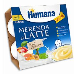 HUMANA MERENDA MELA ALBICOCCA 4 X 100 G - pharmaluna