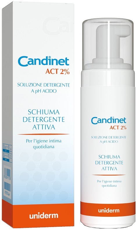 CANDINET ACT 2% SCHIUMA DETERGENTE ATTIVA 150 ML - pharmaluna