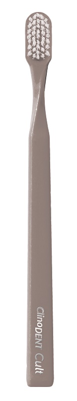 CLINODENT CULT MARRONE TORTORA SPAZZOLINO DA DENTI MEDIO - pharmaluna