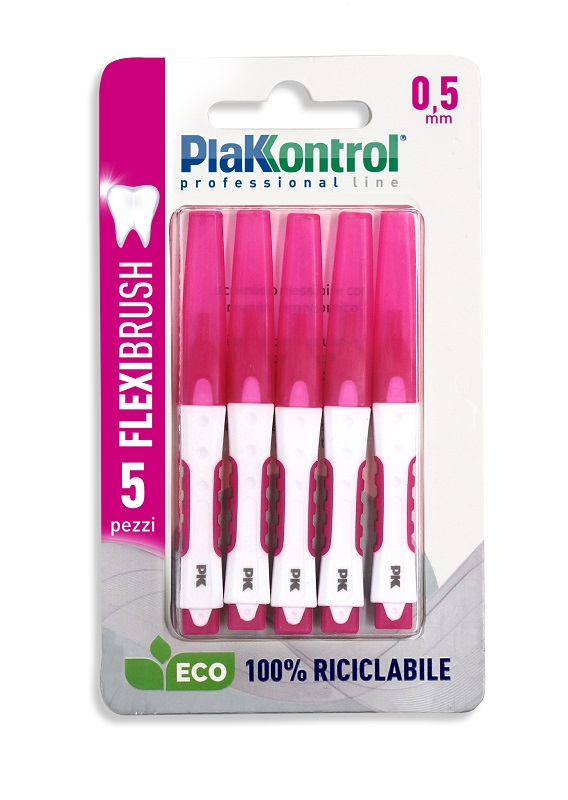 PLAKKONTROL SCOVOLINO INTERDENTALE FLEXI BRUSH05 BLISTER 5 PEZZI - pharmaluna