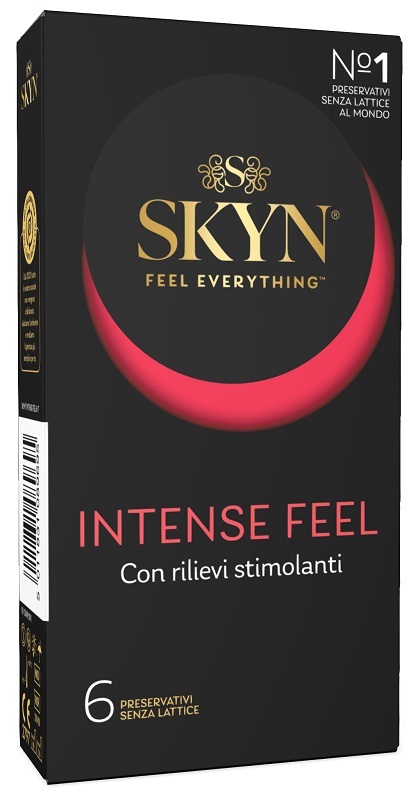 PROFILATTICO ANSELL AKUEL SKYN INTENSE FEEL B 6 PEZZI - pharmaluna