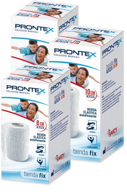 BENDA ELASTICA PRONTEX FIX AUTOFISSANTE 12 CM DI ALTEZZA PER4 METRI IN ESTENSIONE 1 PEZZO - pharmaluna