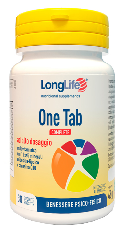 LONGLIFE ONE TAB COMPLETE 30 TAVOLETTE - pharmaluna
