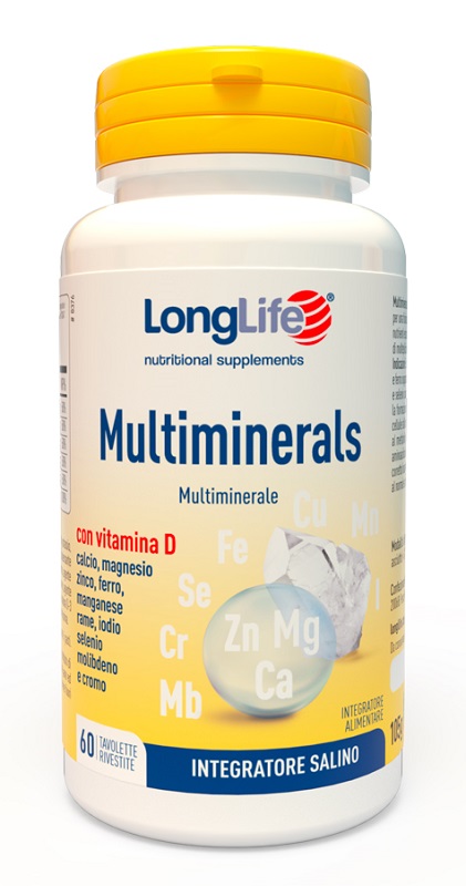 LONGLIFE MULTIMINERALS 60 TAVOLETTE - pharmaluna