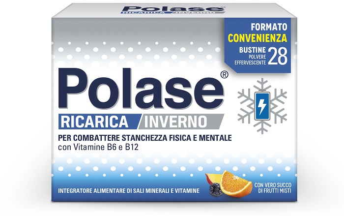 POLASE RICARICA INVERNO 28 BUSTINE DI POLVERE EFFERVESCENTE - pharmaluna