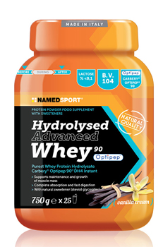 HYDROLYSED ADVANCED WHEY VANILLA CREAM BARATTOLO POLVERE ORALE 750 G - pharmaluna