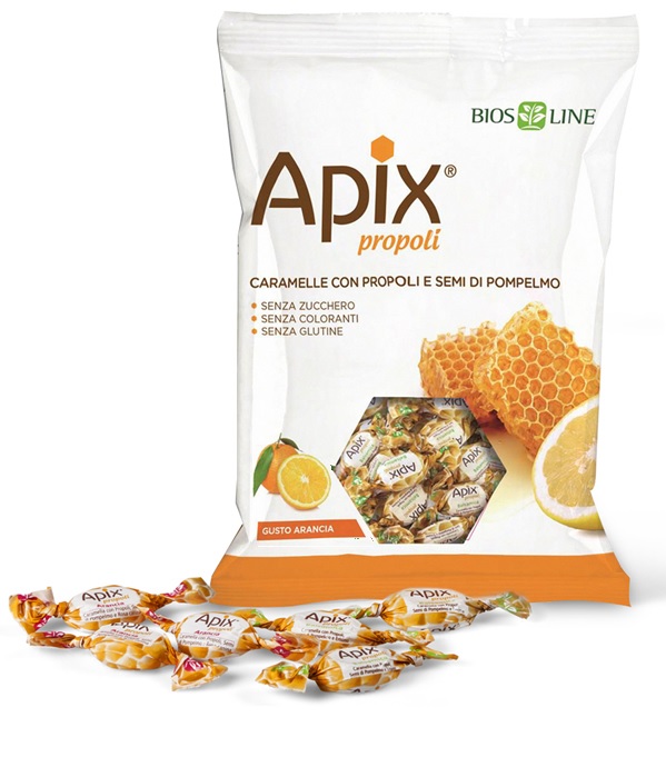 APIX PROPOLI CARAMELLA ARANCIA 50 G - pharmaluna