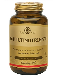MULTINUTRIENT SOLGAR 30 TAVOLETTE - pharmaluna