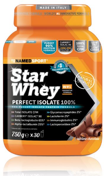  NAMEDSPORT STAR WHEY SUBLIME CHOCOLATE 750 G - pharmaluna
