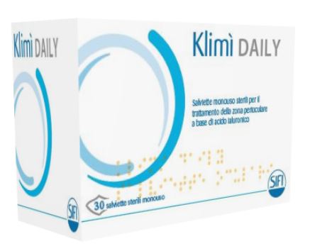 KLIMI' DAILY 30 SALVIETTINE DETERGENTI MONOUSO STERILI PER L'IGIENE OCULARE - pharmaluna