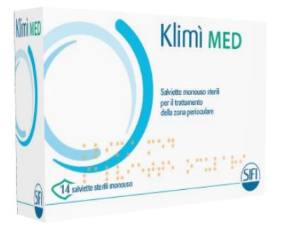 KLIMI' MED 14 SALVIETTINE DETERGENTI MONOUSO STERILI PER L'IGIENE OCULARE - pharmaluna