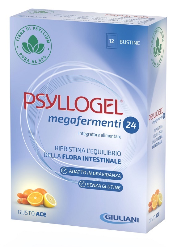 PSYLLOGEL MEGAFERMENTI 24 ACE 12 BUSTE 3 G - pharmaluna