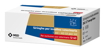 SIRINGA INSULINA USO VETERINARIO MSD-AH 30 SIRINGHE 40 UI/ML - pharmaluna