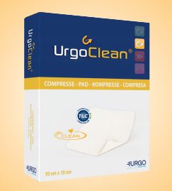 MEDICAZIONE STERILE URGOCLEAN 10X10 CM 5 PEZZI - pharmaluna