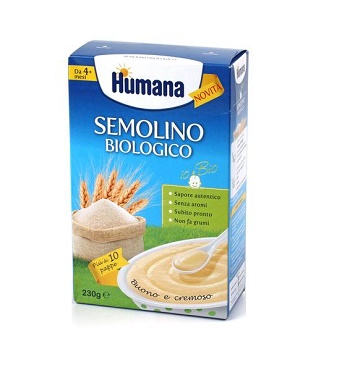HUMANA SEMOLINO BIOLOGICO 230 G - pharmaluna