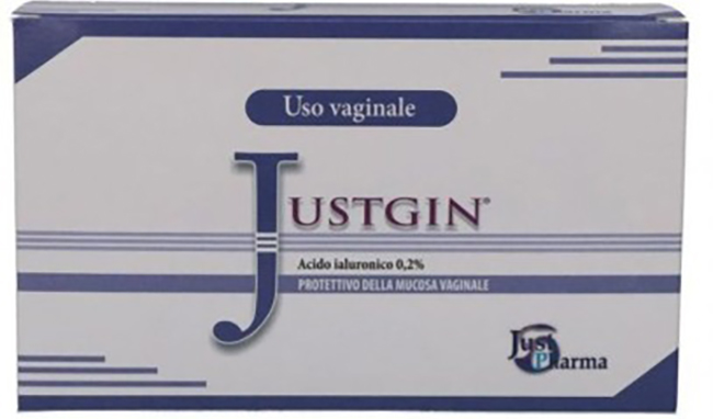 JUSTGIN PROTETTIVO MUCOSA VAGINALE ACIDO IALURONICO 4 FLACONI DA 30 ML - pharmaluna