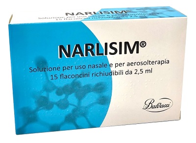 NARLISIM SOLUZIONE PER USO NASALE E AEROSOLTERAPIA 15 FLACONCINI RICHIUDIBILI DA 2,5 ML L'UNO - pharmaluna