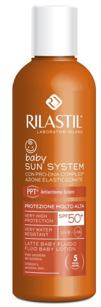 RILASTIL SUN SYSTEM PHOTO PROTECTION THERAPY SPF50+ BABY FLUIDO 200 ML - pharmaluna