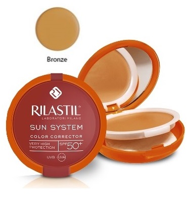 RILASTIL SUN SYSTEM PHOTO PROTECTION THERAPY SPF50+ COMPATTO BRONZE 10 ML - pharmaluna