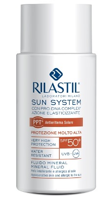 RILASTIL SUN SYSTEM PHOTO PROTECTION THERAPY SPF50+ FLUIDO MINERAL 50 ML - pharmaluna