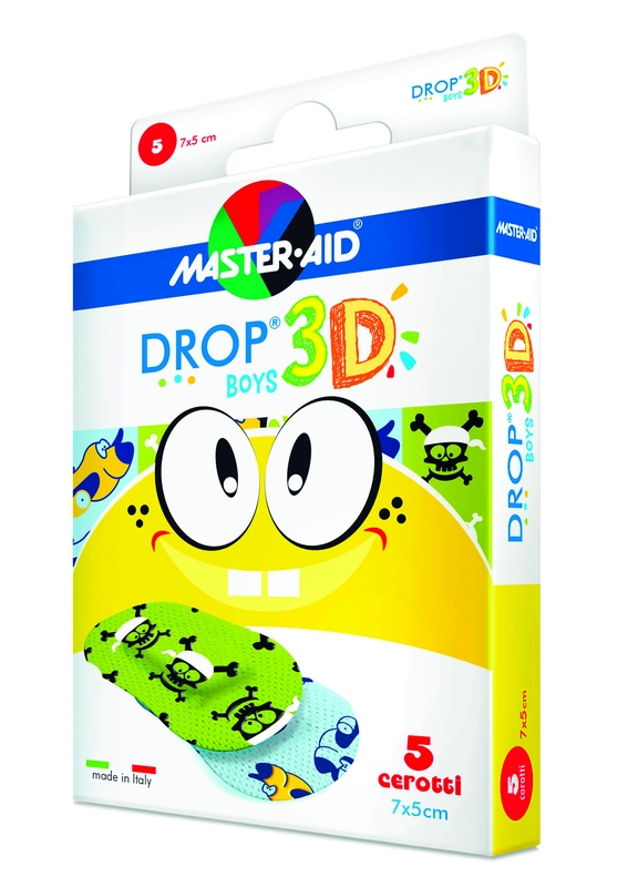 CEROTTO MASTER-AID DROP3D BOYS 7X5 5 PEZZI - pharmaluna