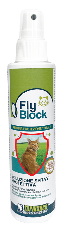 FLYBLOCK SOLUZIONE SPRAY PROTEZIONE GATTO 150 ML - pharmaluna