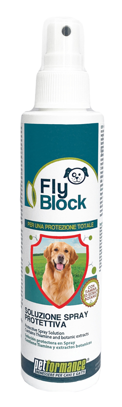 FLYBLOCK SOLUZIONE SPRAY PROTEZIONE CANE 150 ML - pharmaluna