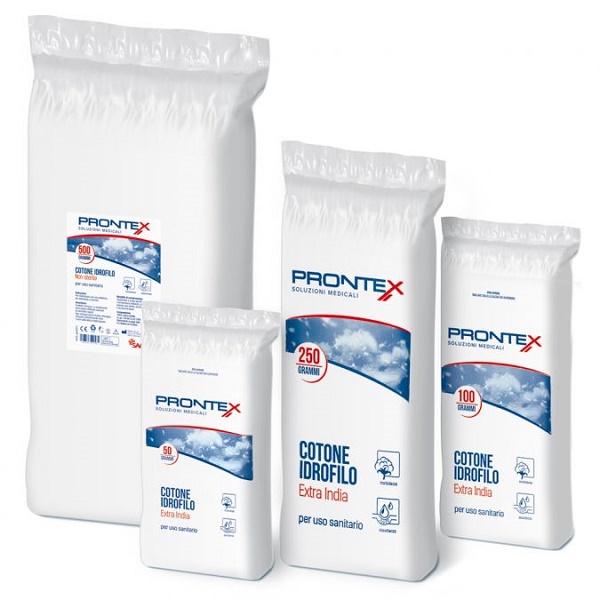 COTONE IDROFILO EXTRA INDIA PRONTEX 500 G - pharmaluna