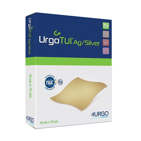 MEDICAZIONE STERILE URGOTUL AG/SILVER 10X12 CM 5 PEZZI - pharmaluna