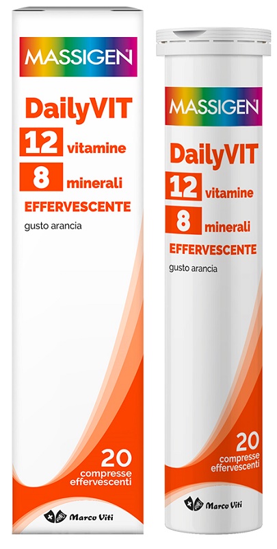DAILYVIT+ 12 VITAMINE 8 MINERALI EFFERVESCENTE 20 COMPRESSE - pharmaluna