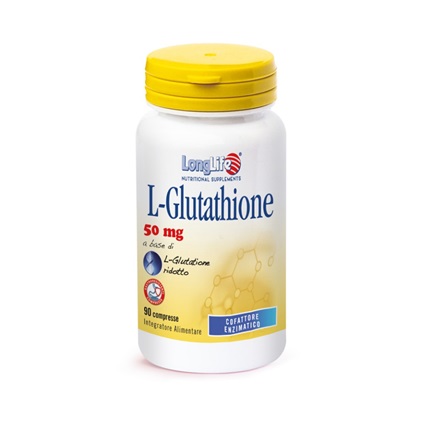 LONGLIFE L-GLUTATHIONE 50 MG 90 COMPRESSE - pharmaluna