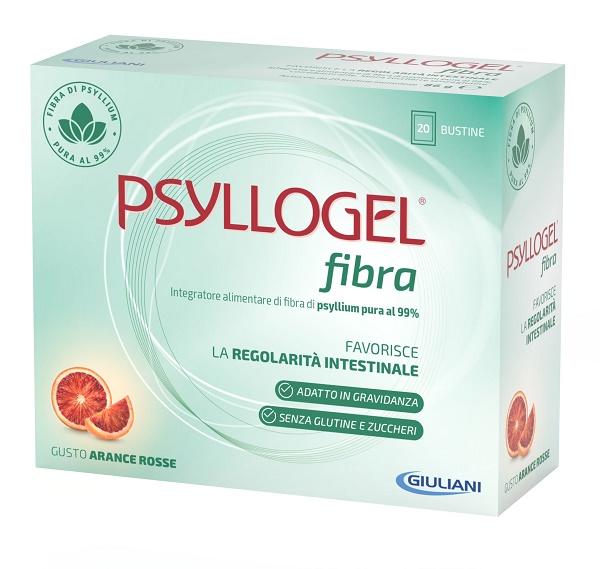 PSYLLOGEL FIBRA ARANCE ROSSE 10 BUSTINE 43 G - pharmaluna