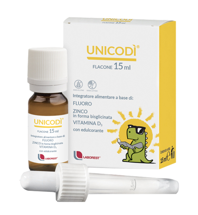 UNICODI' 15 ML FLUORO ZINCO VITAMINA D3 - pharmaluna