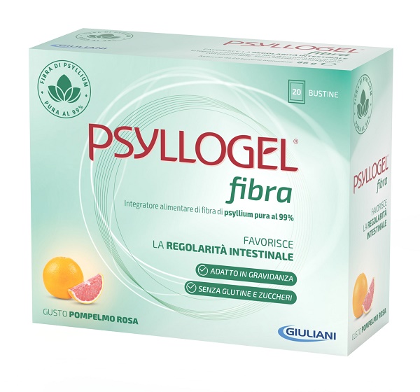 PSYLLOGEL FIBRA ARANCE ROSSE 20 BUSTINE - pharmaluna