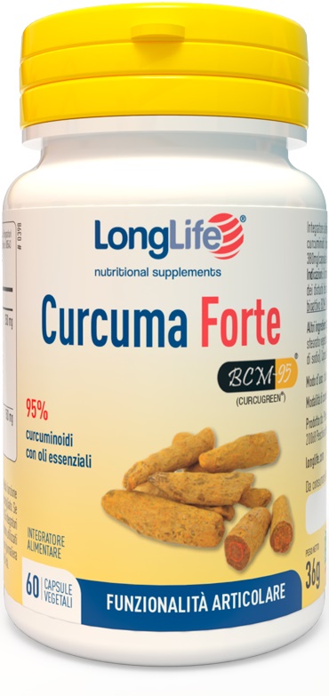 LONGLIFE CURCUMA FORTE 60 CAPSULE VEGETALI - pharmaluna