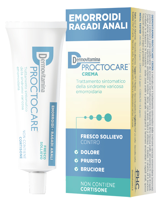 DERMOVITAMINA PROCTOCARE CREMA EMORROIDI RAGADI ANALI 30 ML CON CANNULA - pharmaluna