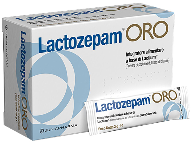 LACTOZEPAM ORO GRANULATO OROSOLIBILE A BASE DI LACTIUM 14 BUSTINE DA 2 G - pharmaluna