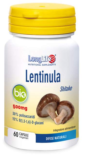 LONGLIFE LENTINULA BIO 60 CAPSULE VEGETALI DA 595 MG - pharmaluna