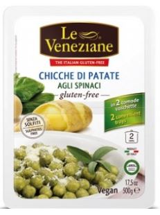 LE VENEZIANE CHICCHE DI PATATE AGLI SPINACI 500 G - pharmaluna