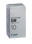 TEST STRIPS PER MISURAZIONE GLICEMIA GLUCOCARD SM 10 PEZZI - pharmaluna
