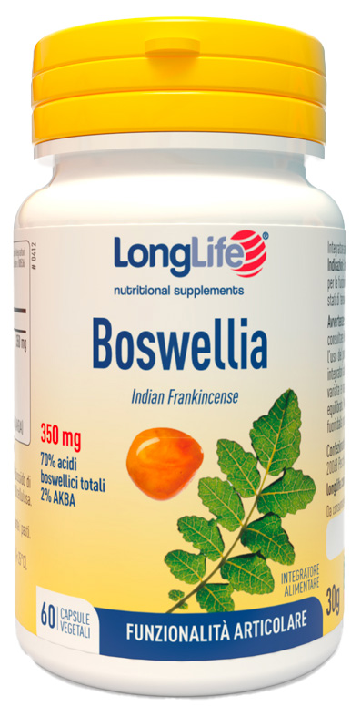 LONGLIFE BOSWELLIA 60 CAPSULE VEGETALI - pharmaluna