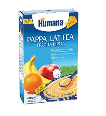 HUMANA PAPPA FRUTTA MISTA 230 G - pharmaluna