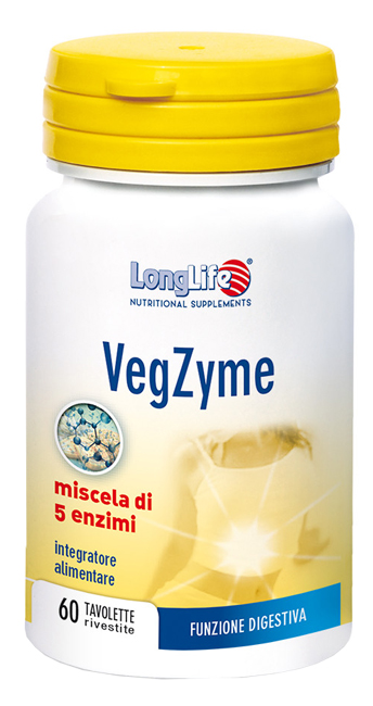 LONGLIFE VEGZYME 60 TAVOLETTE - pharmaluna
