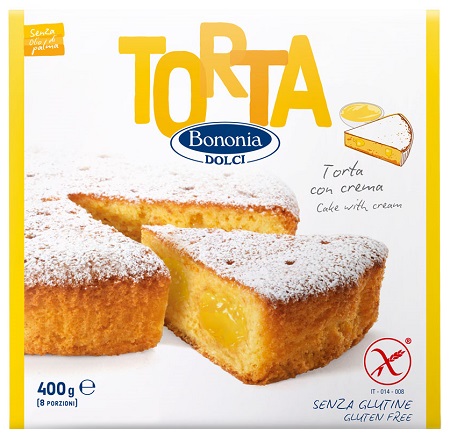 BONONIA TORTA CON CREMA SENZA GLUTINE 400 G - pharmaluna