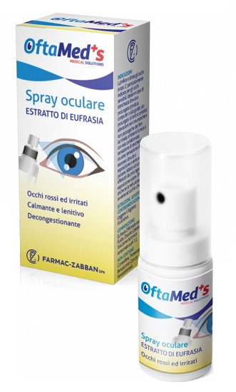 OFTAMED'S SPRAY OCULARE OCCHI ROSSI E IRRITATI ESTRATTO EUFRASIA 10 ML - pharmaluna
