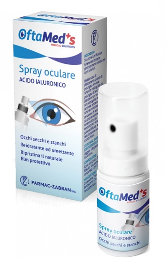 OFTAMED'S SPRAY CULARE OCCHI SECCHI E STANCHI ACIDO IALURONICO 10 ML - pharmaluna