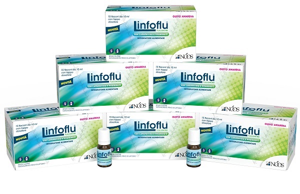 LINFOFLU MULTIPACK CONFEZIONE MULTIPLA DA 6 ASTUCCI X 15 FLACONCINI CONTIENE ZUCCHERO ED EDULCORANTE - pharmaluna