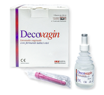 DECOVAGIN 5 FLACONI DA 100 ML + 5 CANNULE MONOUSO - pharmaluna