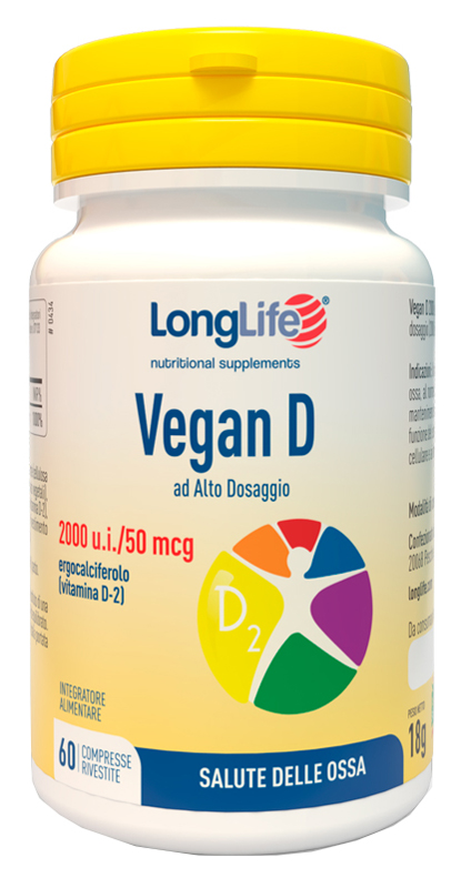LONGLIFE VEGAN D 60 COMPRESSE - pharmaluna